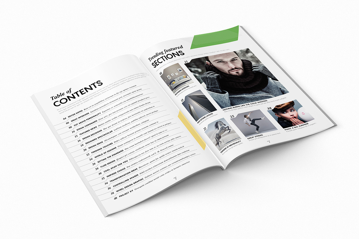 Magazine Template InDesign 09, a Magazine Template by Love Graphic Design (Photo 3 of 28)