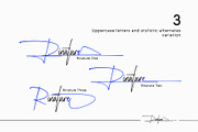 Rinature | Signature Font, a Script Font by Lemonthe (Thumbnail 2 of 9)