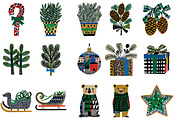 Neutral Christmas Clipart Bundle, an Illustration by Designworld (Thumbnail 4 of 6)