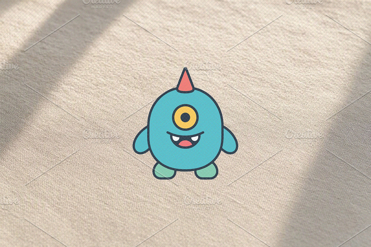Cute Monster Illustration, a Decorative Illustration by Vectorium Studio (Photo 2 of 3)
