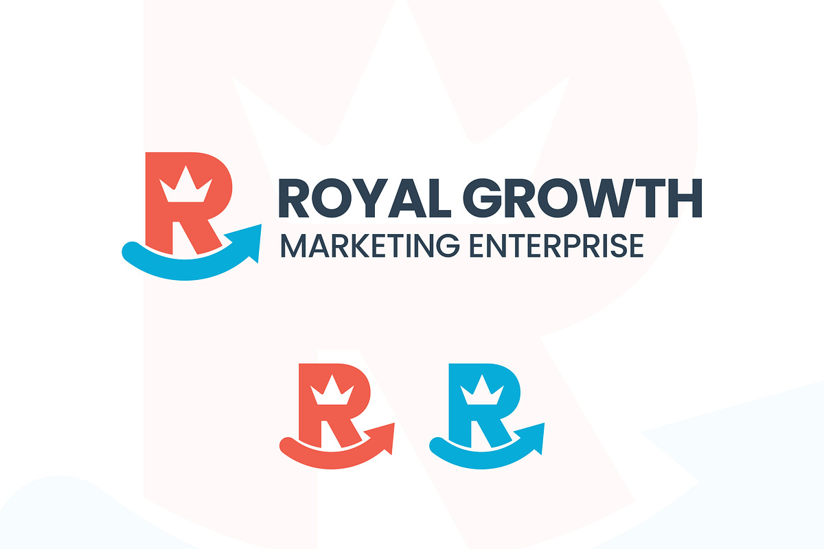 Royal Growth Marketing R Letter Logo, a Branding & Logo Template by Faisal Mehmood (Photo 2 of 4)