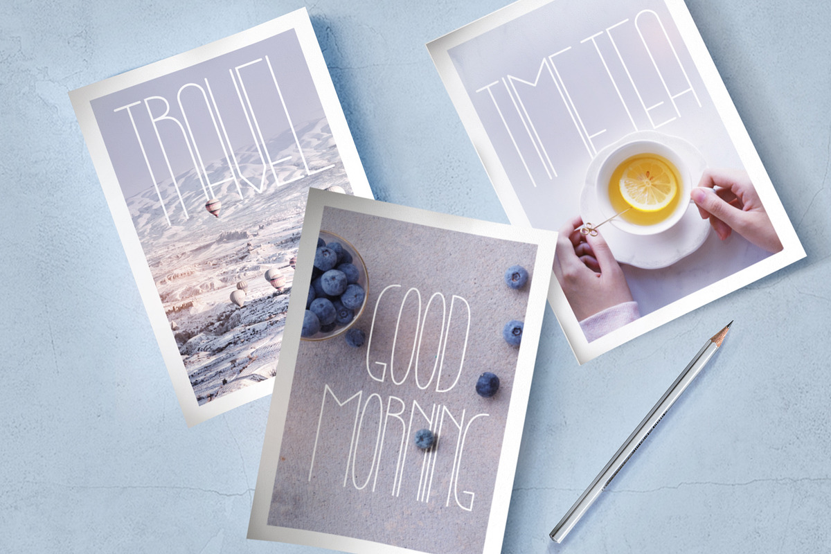 Lightbon Modern Font preview 2