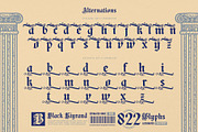 Black Kiyrand Typeface, a Blackletter Font by alit design (Thumbnail 7 of 17)