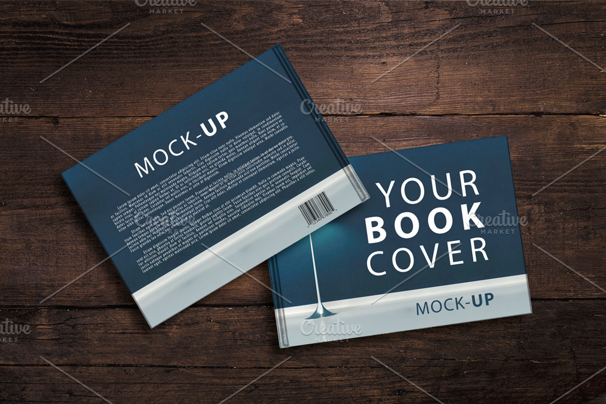 SALE-Book Cover Mock-UP Pack, a Print Template by attraax (Photo 4 of 5)