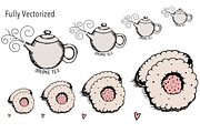 Whimsical High Tea Illustration Pack, a Graphic by kimpanella (Thumbnail 4 of 4)