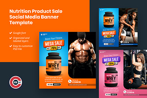 Nutrition Product Banner Template