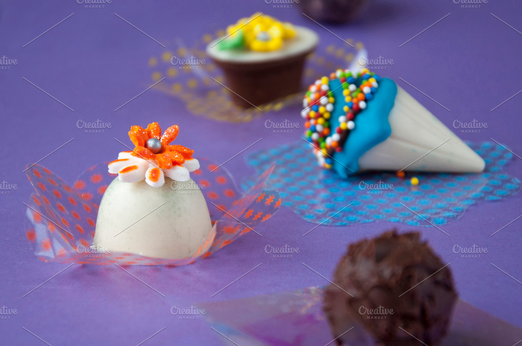 Chocolate candies stock photo containing morsel and sweet, a Food & Drink Photo by REBECAZUM