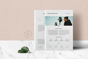 Media Kit Template - 2 Pages