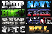 Patriotic Layer Styles, a Layer Style Add-On by DesignFathoms (Thumbnail 3 of 4)