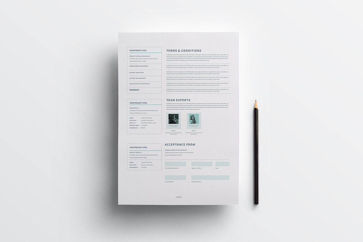 Proposal Bundle | MS Word & Indesign, a Stationery Template by obayes (Photo 13 of 16)