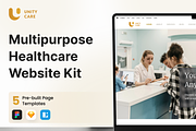 UnityCare - Multipurpose Healthcare, a Landing Page Template by Agensip Design Agency (Thumbnail 1 of 10)