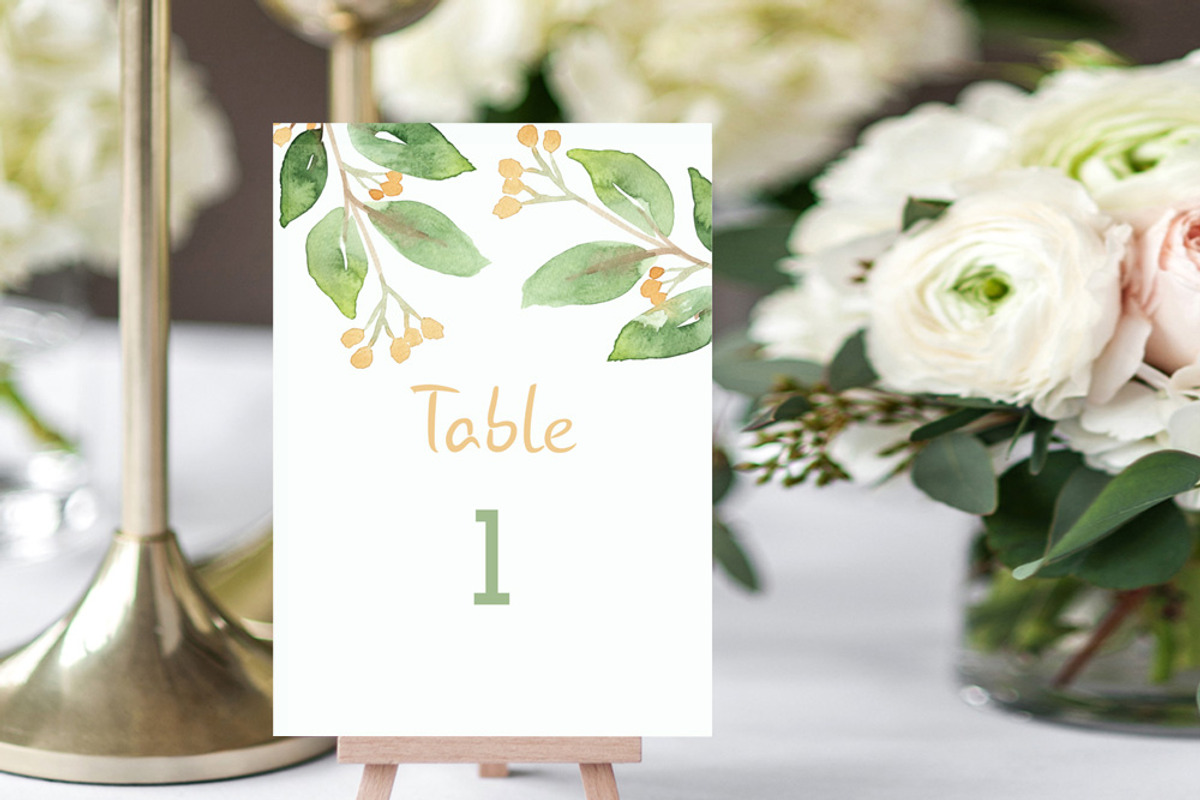Floral Watercolor Wedding Suite, an Invitation Template by Love Design (Photo 10 of 15)