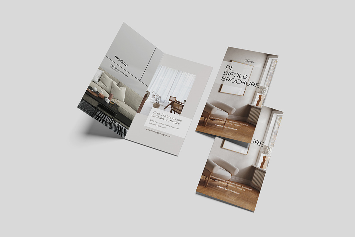 DL Bifold Mockup, an Advertising Mockup by Pikachudesign (Photo 4 of 4)