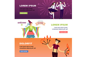street music festival characters, a Person Illustration by Multigon