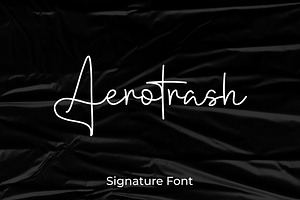 Aerotrash - Script Signature Font