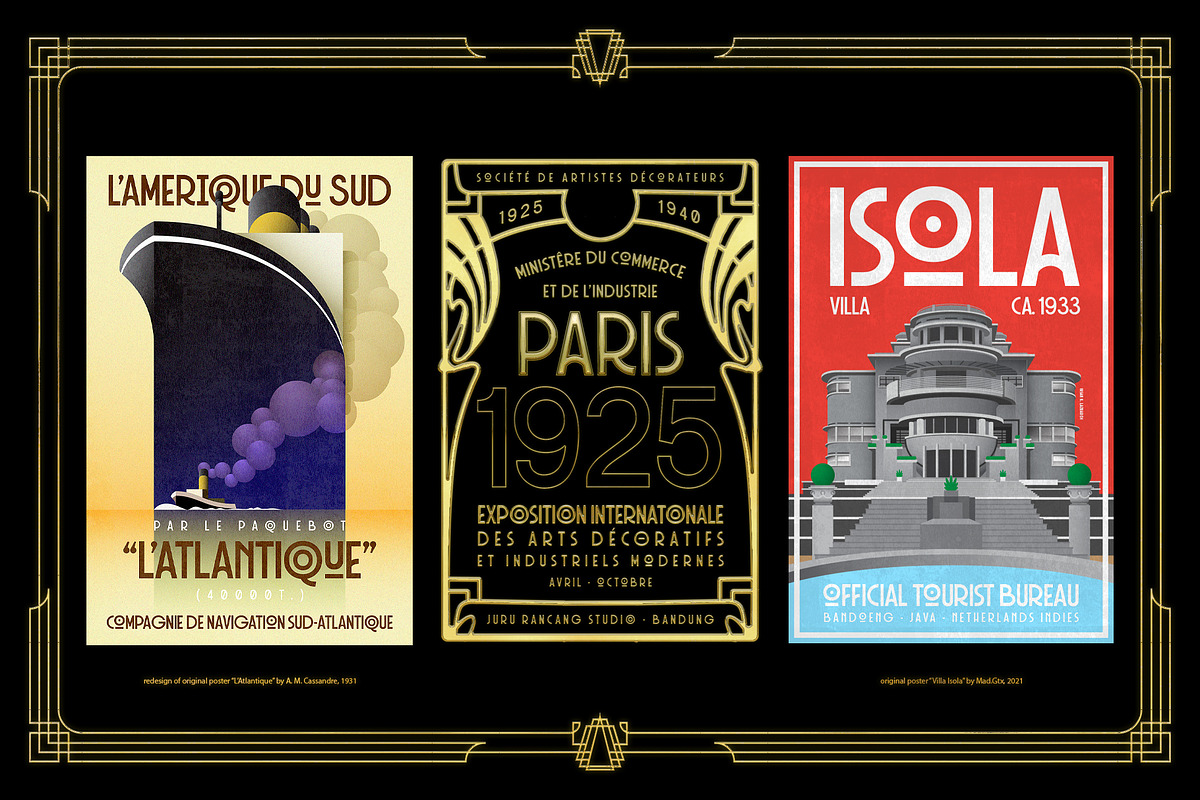 Seahoarse Art Deco Display Fonts, a Font by Juru Rancang Studio (Photo 7 of 8)
