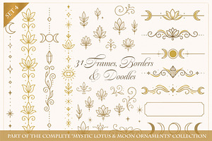 Mystic Lotus Frames & Borders Set