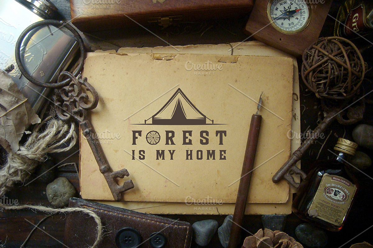 Vintage Carpentry Emblems part 1, a Branding & Logo Template by AkimD (Photo 9 of 10)