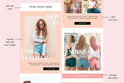 Fashion Ecommerce Email Template PSD, an Email Template by KikiBunnyCreative (Thumbnail 2 of 7)