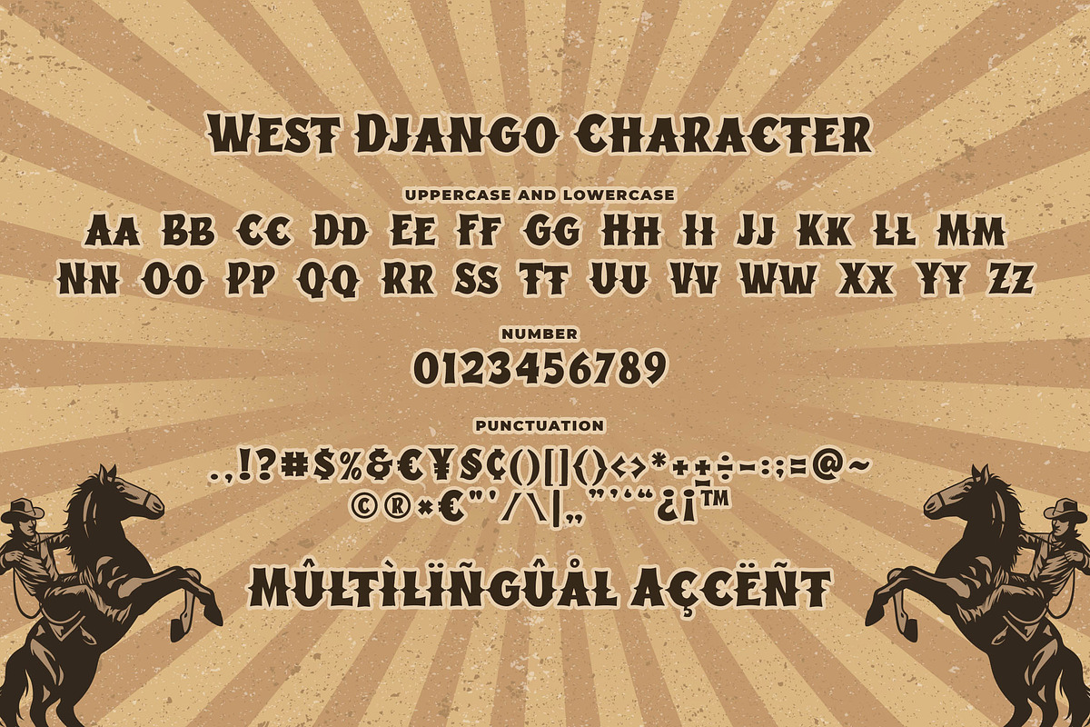 West Django Vintage Western Font, a Font by Blankids Studio (Photo 5 of 6)