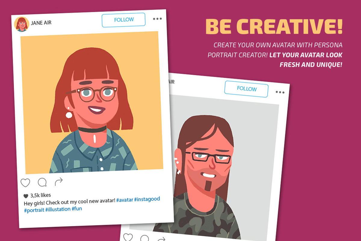 PERSONA Portrait Creator, a Work Illustration by Darumo Shop (Photo 6 of 10)