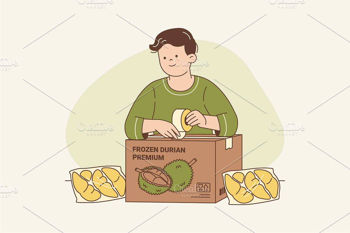 Durian Wonders Illustration, an Object Graphic by Jump Studio (Photo 9 of 12)