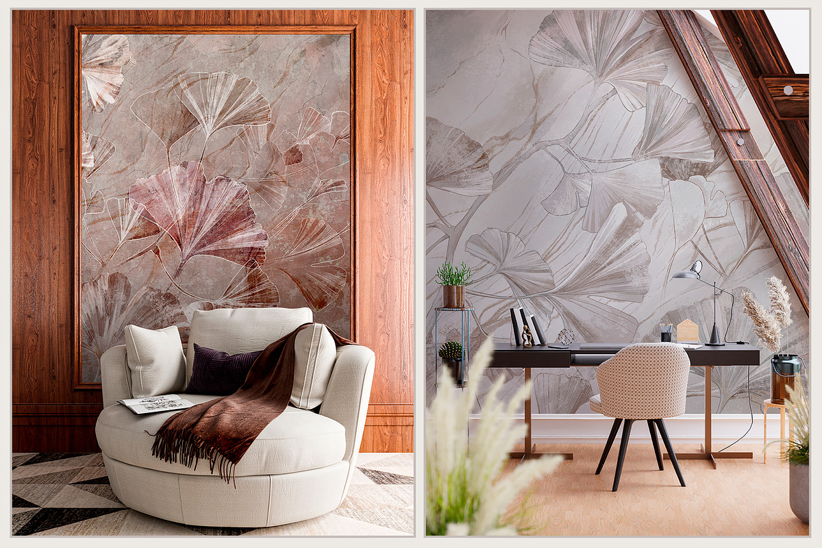 Fresco collection Ginkgo, a Wallpaper Graphic by Natalia0307 (Photo 17 of 17)
