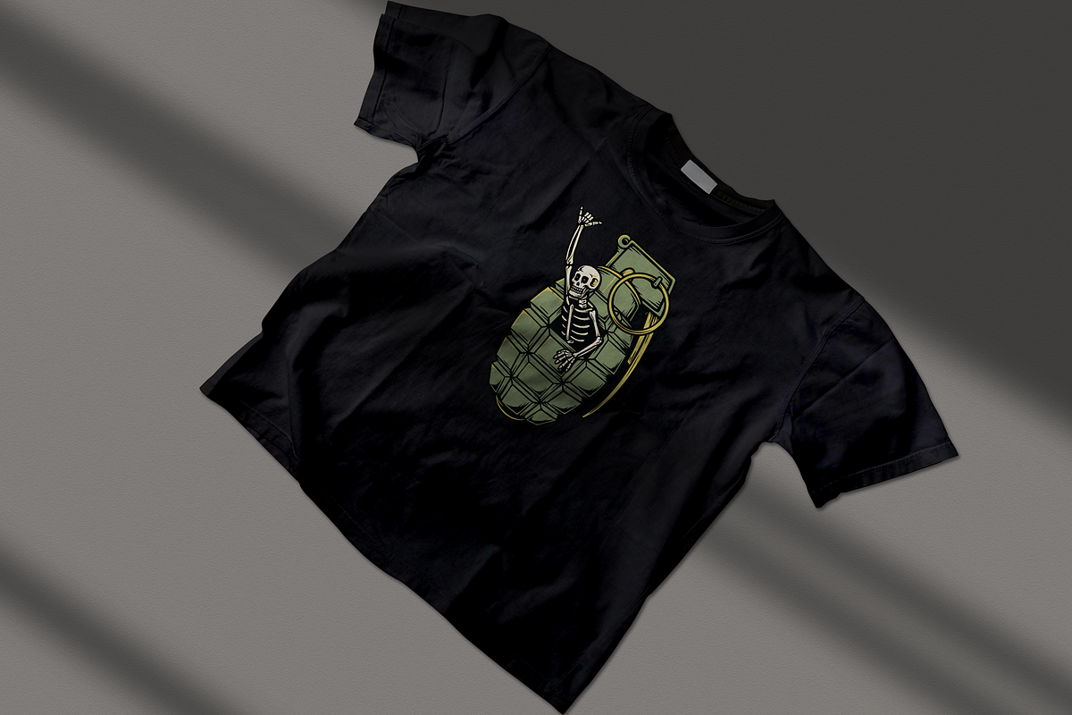 Skeleton in Grenade, an Object Illustration by nomlimo.com (Photo 3 of 3)