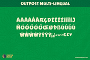 Outpost Retro Brush Font, a Font by Paper Moon Graphic Supply (Thumbnail 3 of 10)