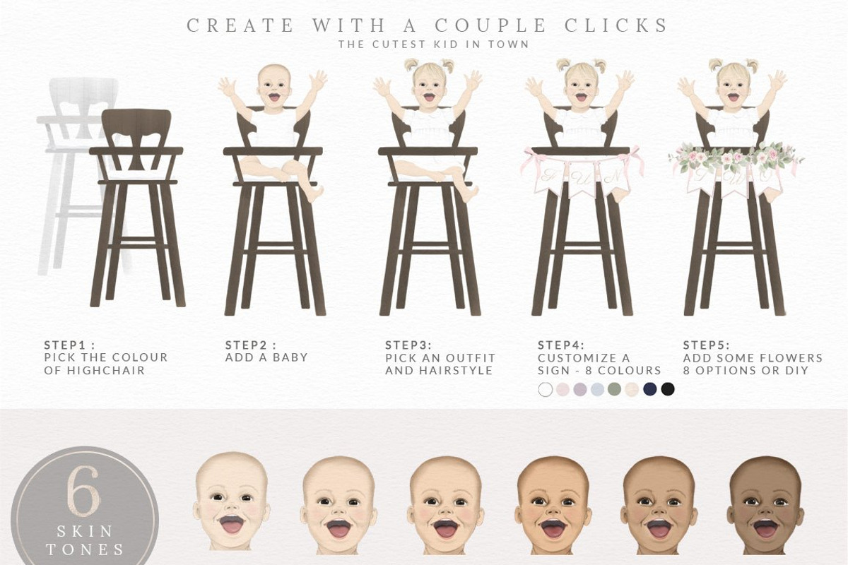 Stunning Baby And Highchair Creator, an Object Graphic by Pretty Little Lines (Photo 2 of 2)