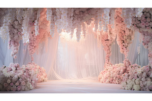 bouquet wedding flower background ai, a Nature Photo by pikepicture
