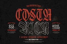 Costa Rica Old Blackletter