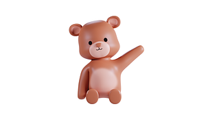 3D Pack Cute Animal Bear