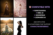70 AI Maternity Photoshoot Prompts, a Beauty & Fashion Photo by Selenique Studio (Thumbnail 4 of 9)