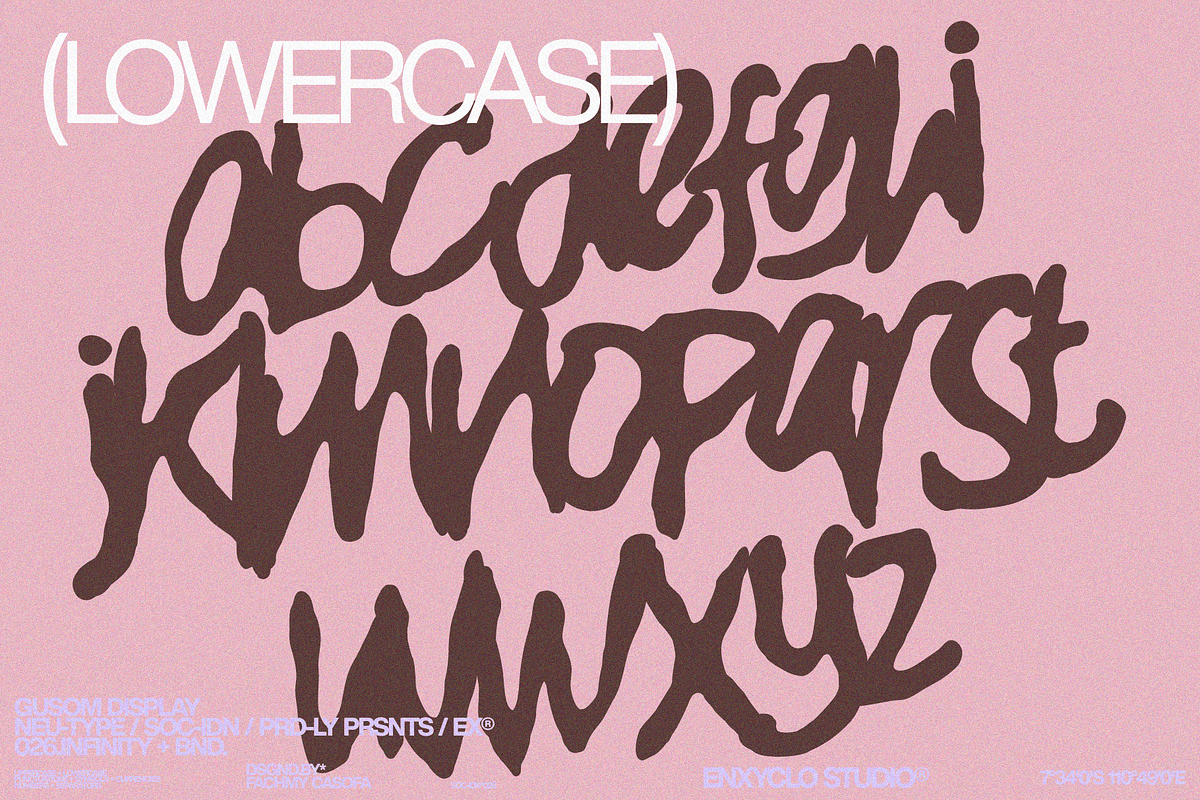 GUSOM — Gritty Poster Headline Font, a Handwritten Font by Enxyclo Studio (Photo 9 of 11)