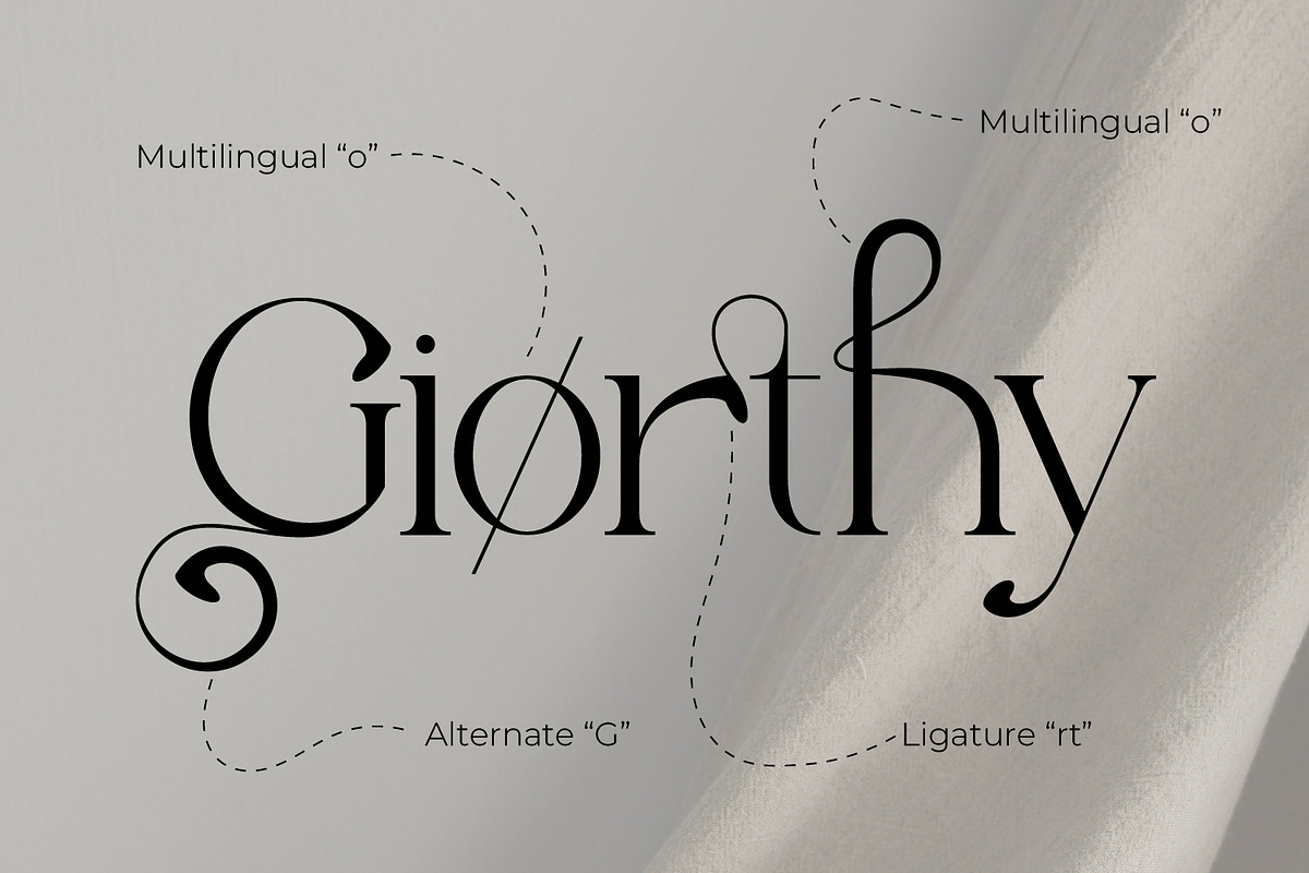 Giorthy, a Serif Font by Rishsketch (Photo 4 of 13)