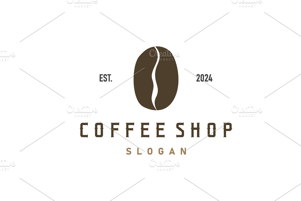 vintage design logo coffee bean, a Branding & Logo Template by Maylianaw28