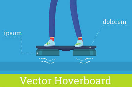 Vector Hover board illustration