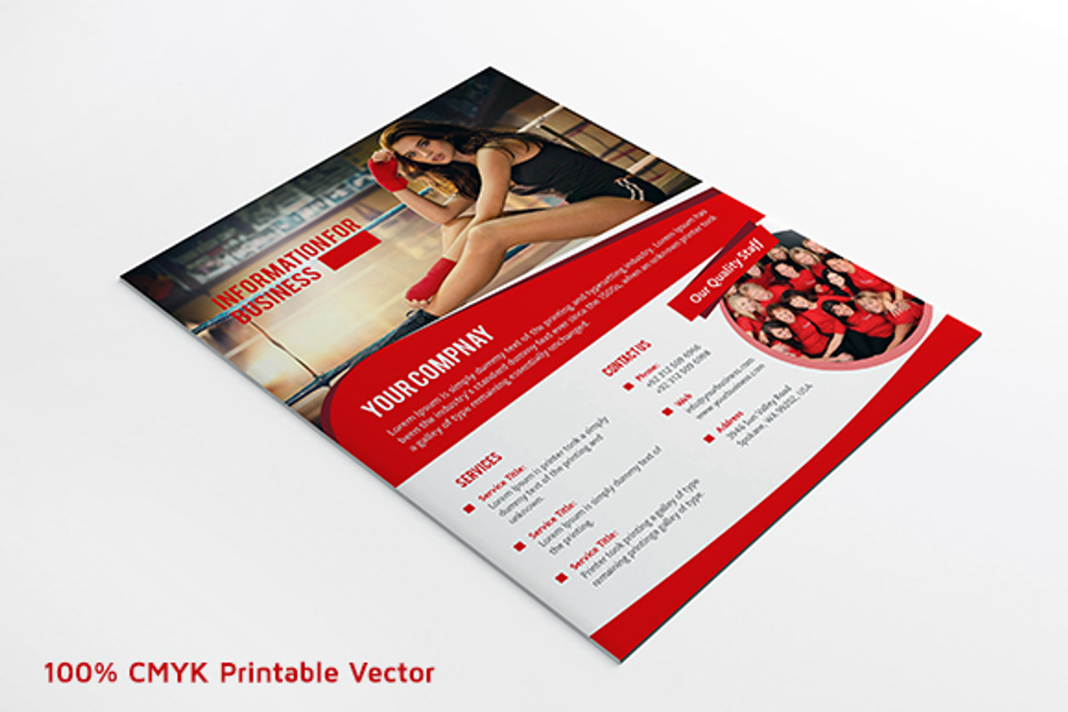 Multipurpose Clean Flyer, a Flyer Template by NasirGrfx (Photo 1 of 4)