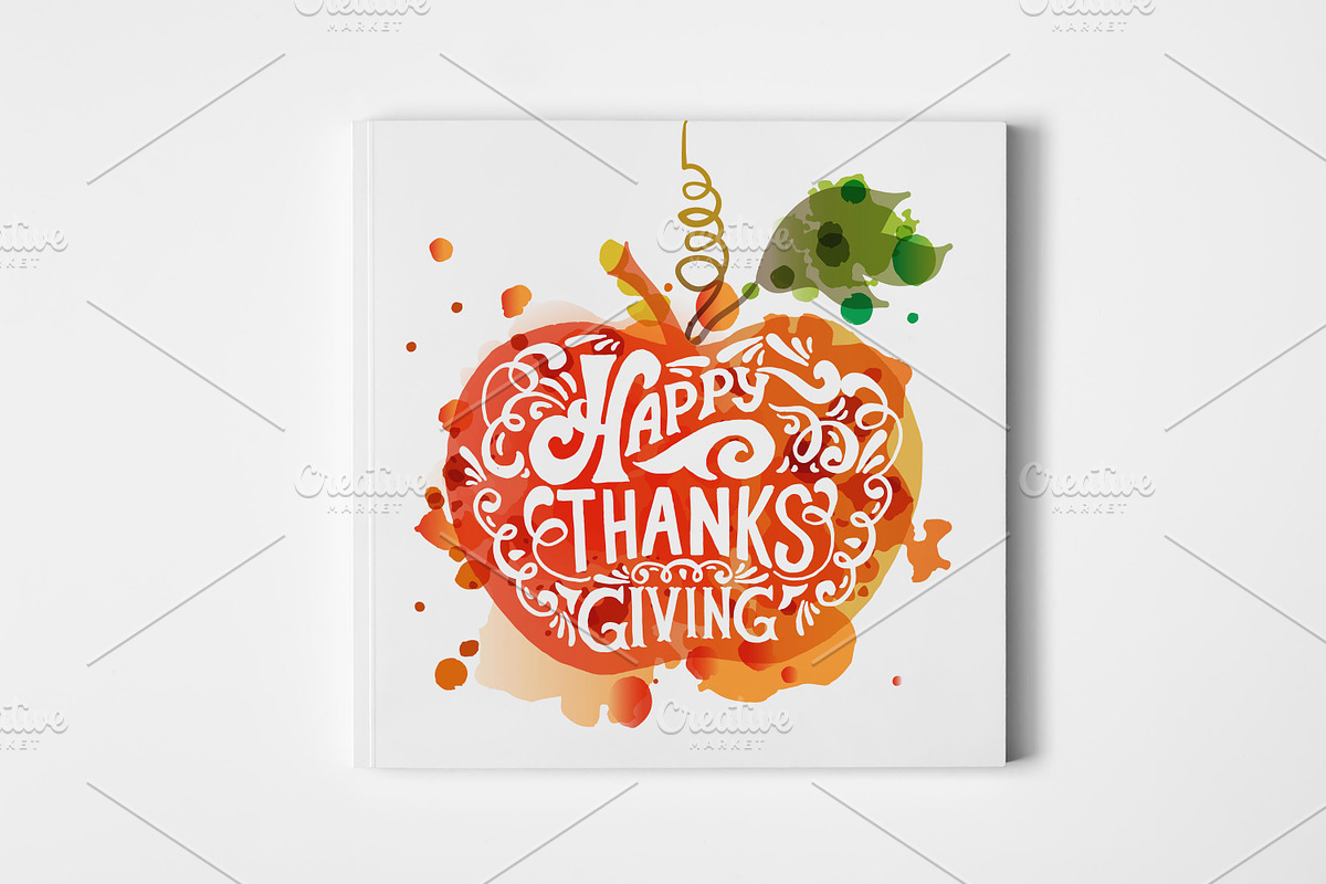 Thanksgiving Card Template, a Templates & Theme by Svetlana Kurako (Photo 1 of 2)