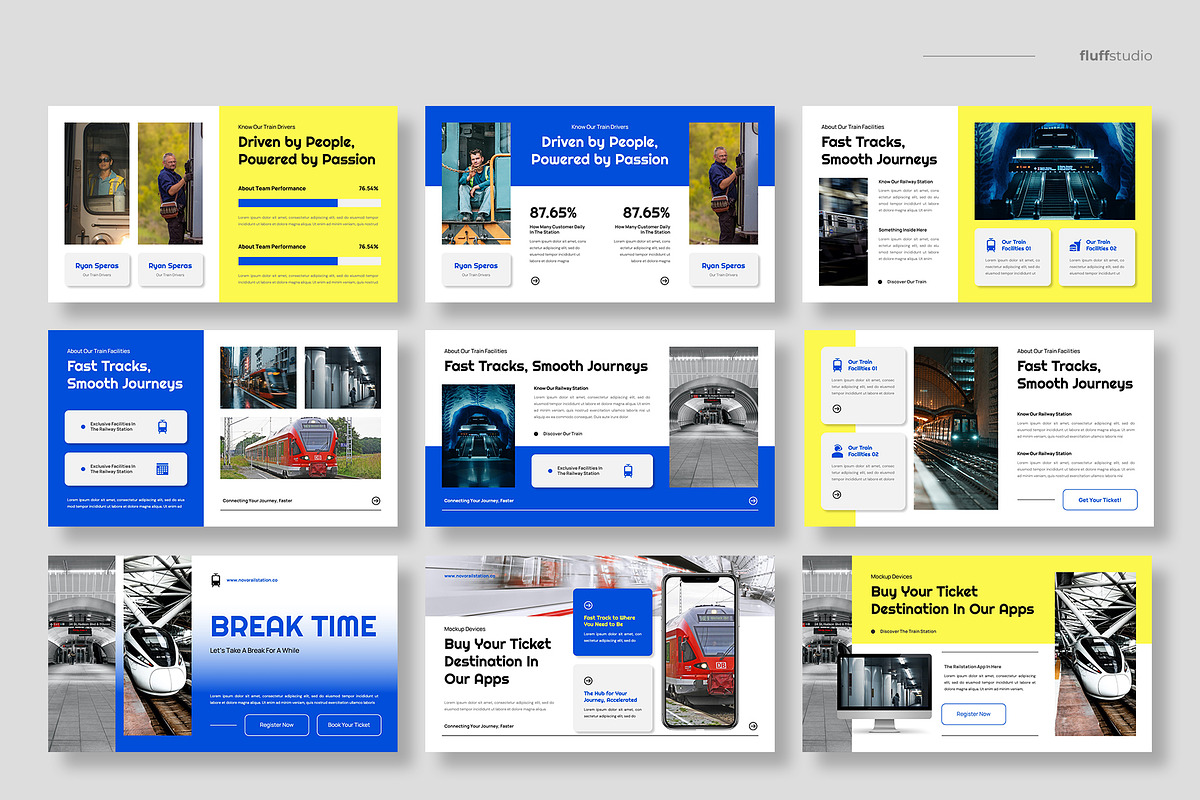 Transportation Train Keynote, a Presentation Template by fluffstudio (Photo 3 of 4)