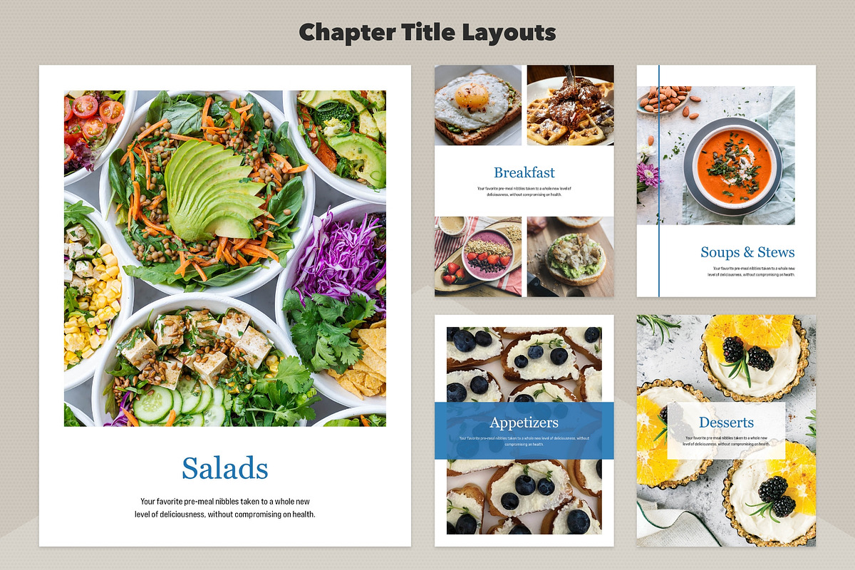 InDesign Digital Cookbook Template, a Brochure Template by Dandymark (Photo 7 of 12)