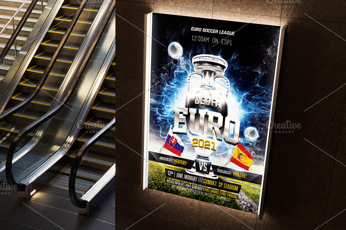 Euro 2021 Soccer Flyer, a Flyer Template by Basez Flyers (Photo 2 of 2)