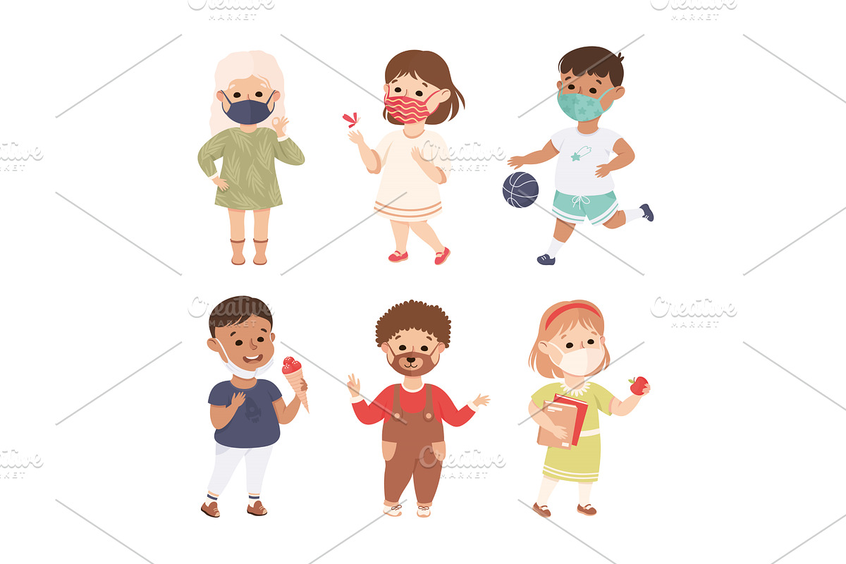 New Normal Lifestyle with Happy Boy, a Person Illustration by TopVectors