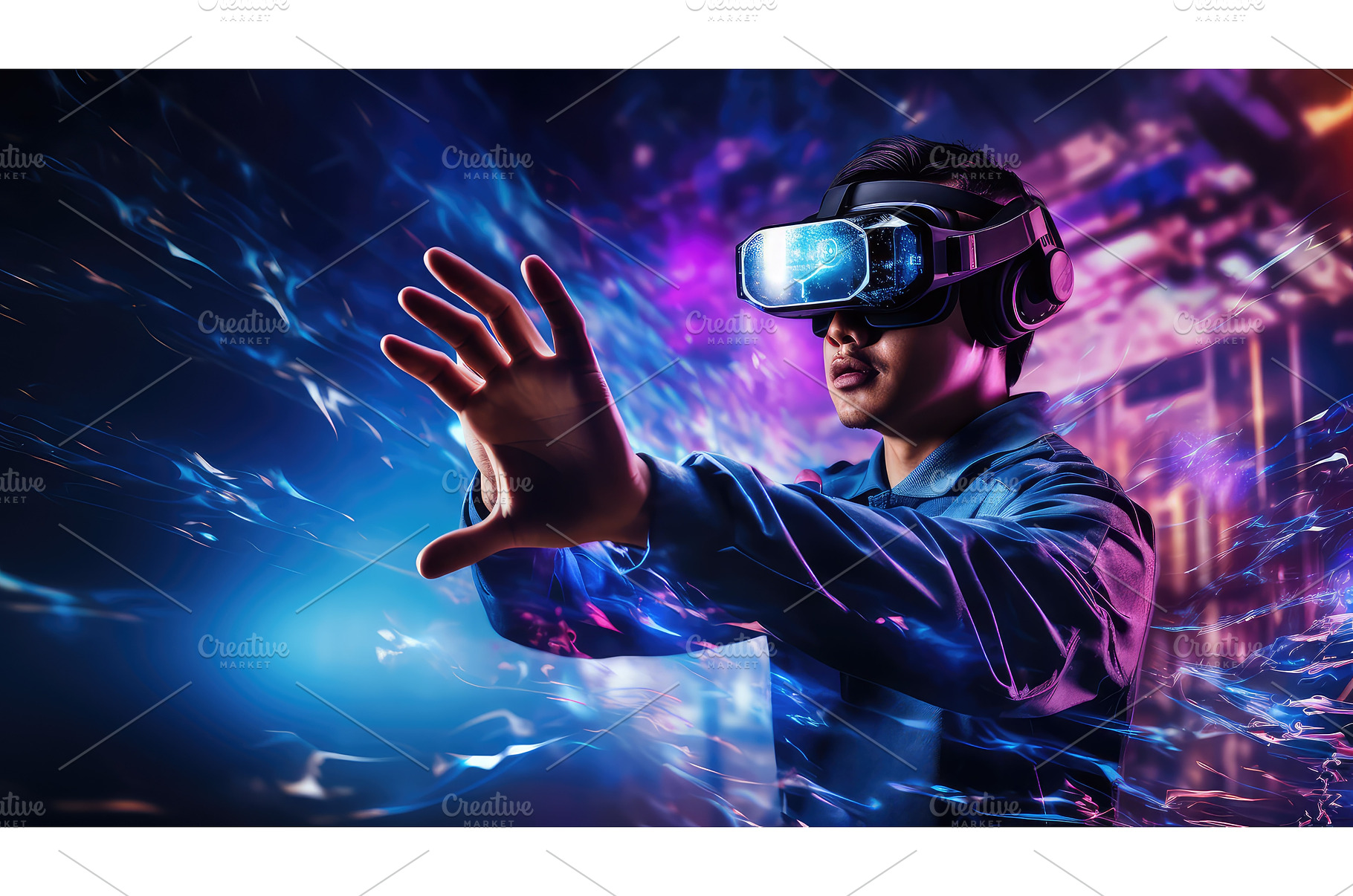 digital cyber internet background ai, a Technology Photo by pikepicture