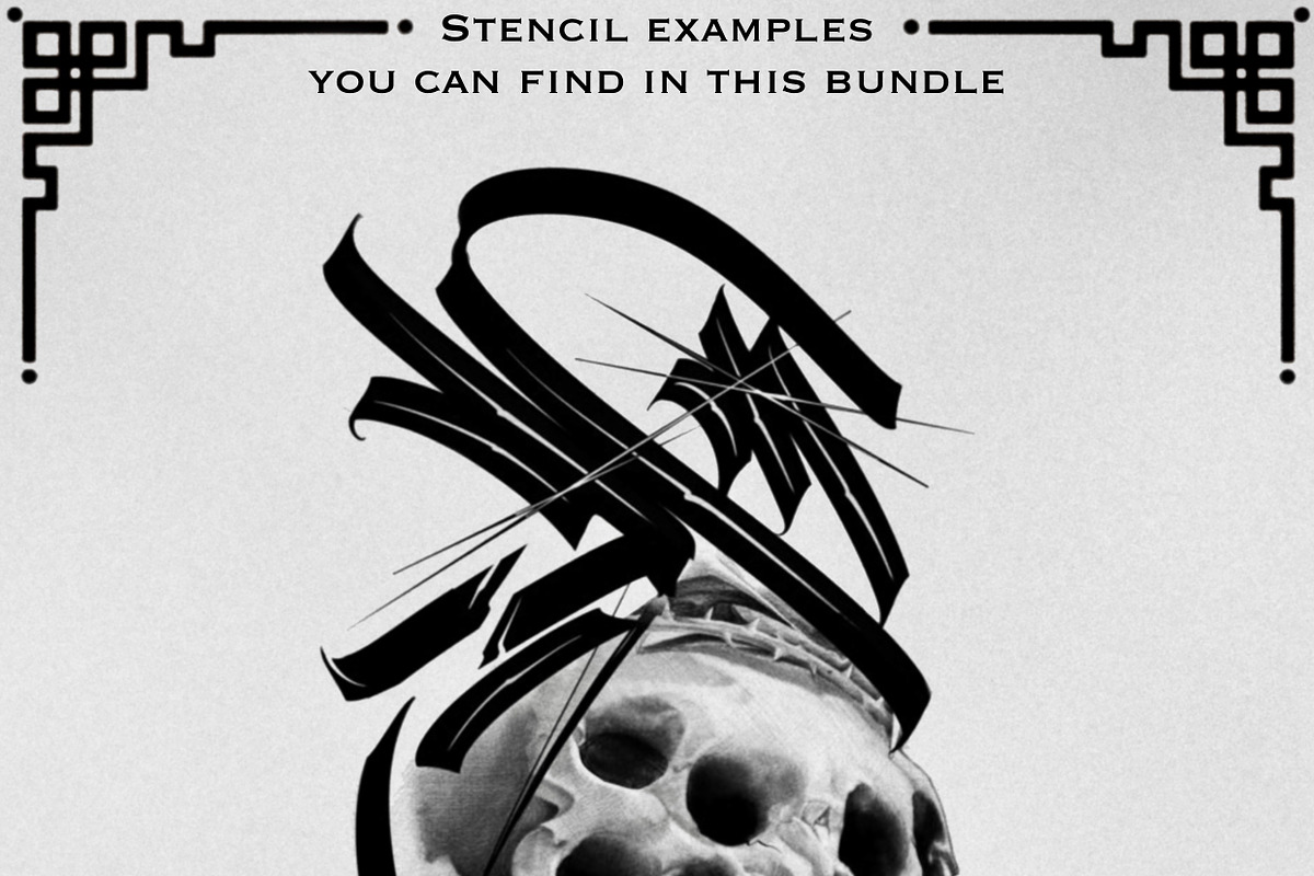 Special Lettering tattoo bundle, a Brush Add-On by ProcreateInk (Photo 4 of 10)