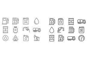 Fuel icons representing various, an Industrial Photo by ZinetroN