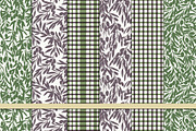 Olive branches seamless patterns, a Pattern Graphic by katya.bogina (Thumbnail 5 of 5)