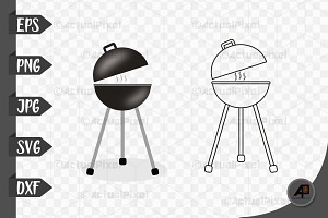 Grill Outline And Clipart