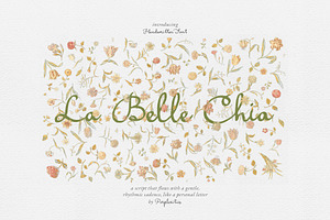 La Belle Chia Handwritten Script